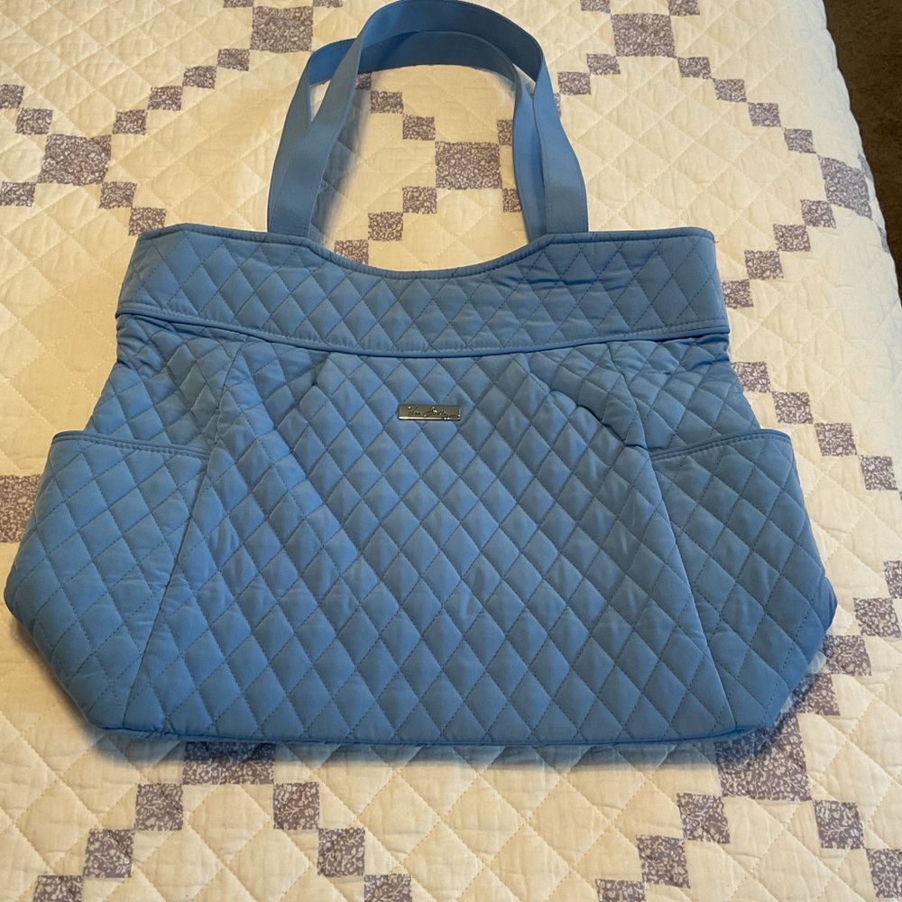 Quilted Blue Tote Bag by Vera Bradley